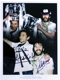 images of Ossie and Ricky celebrating with the FA Cup in 1981 