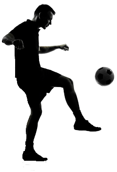 image of a football player with a ball